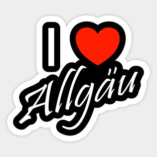 I Love Allgäu Heimatliebe Alps Hiking Sticker